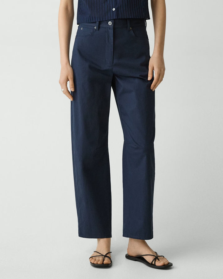 Barrel Pant in Cotton Twill