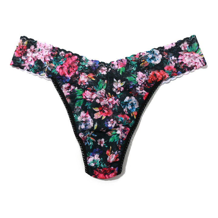 Printed Signature Lace Original Rise Thong