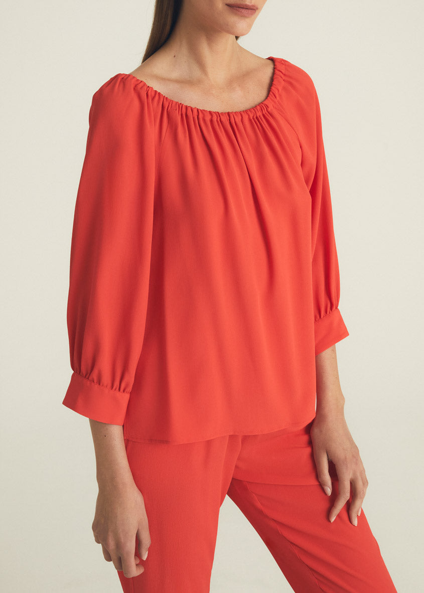 Gathered Neck Top