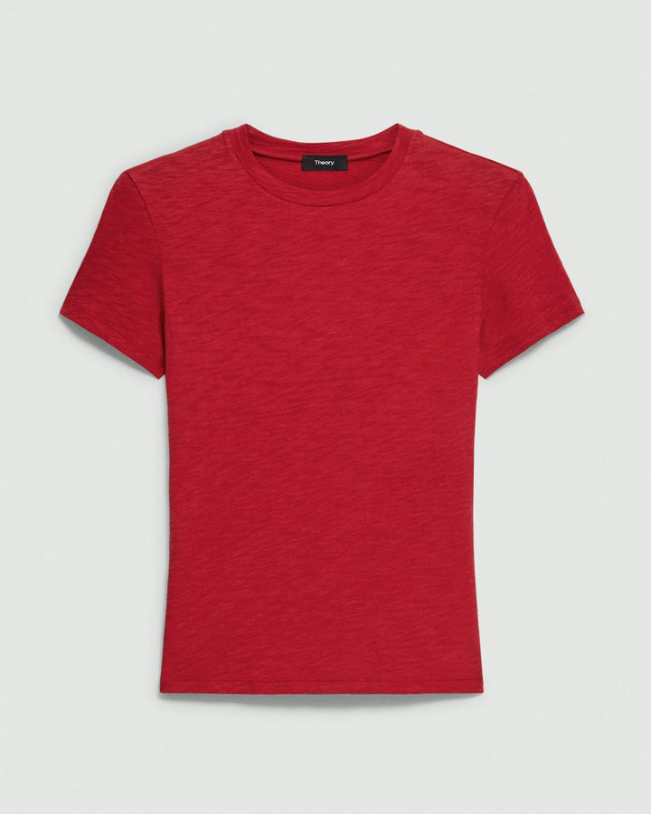 Tiny Tee in Organic Slub Cotton - Cherry