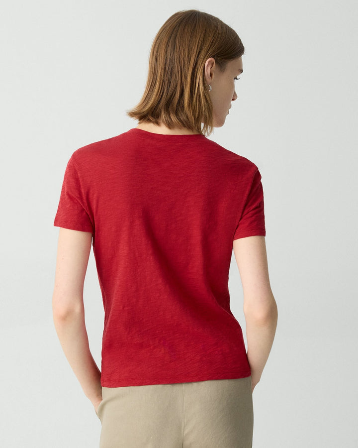 Tiny Tee in Organic Slub Cotton - Cherry