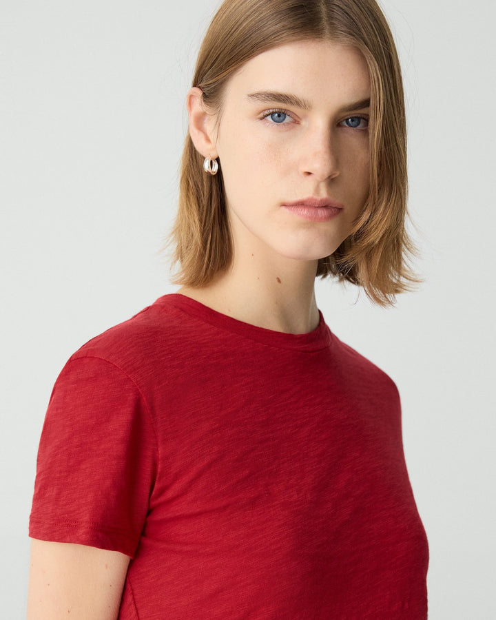 Tiny Tee in Organic Slub Cotton - Cherry