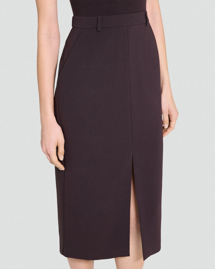 Funnel Neck Combo Dress in Admiral Crepe