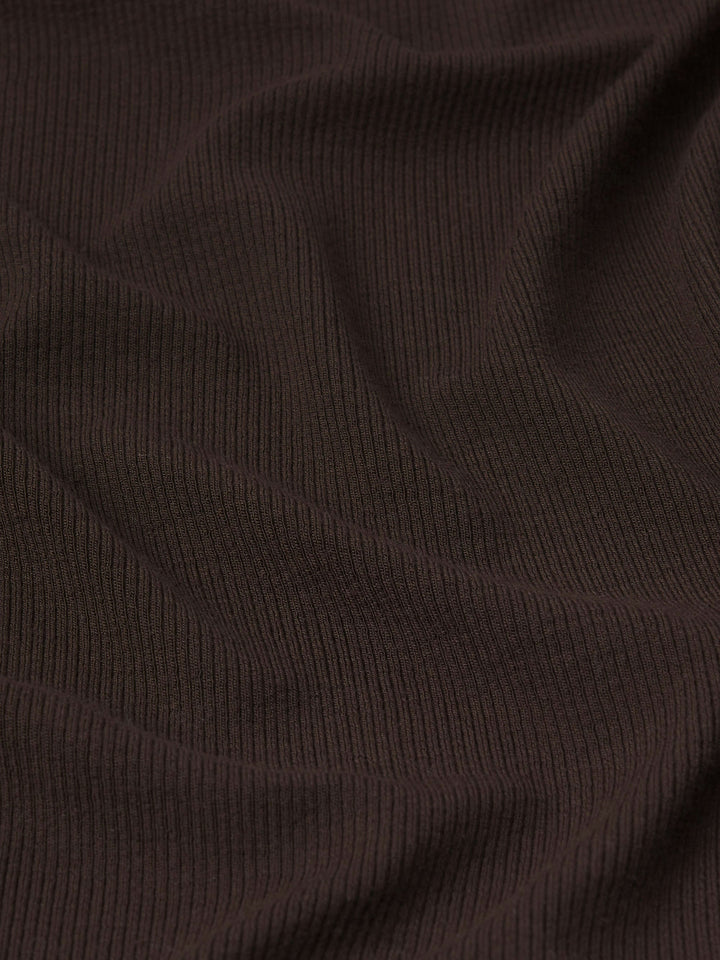 The Rib Baby Tee - Espresso