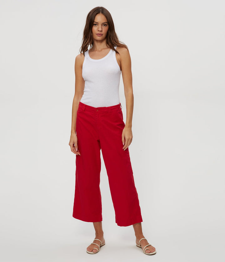 Geraldine Linen Straight Leg Pant