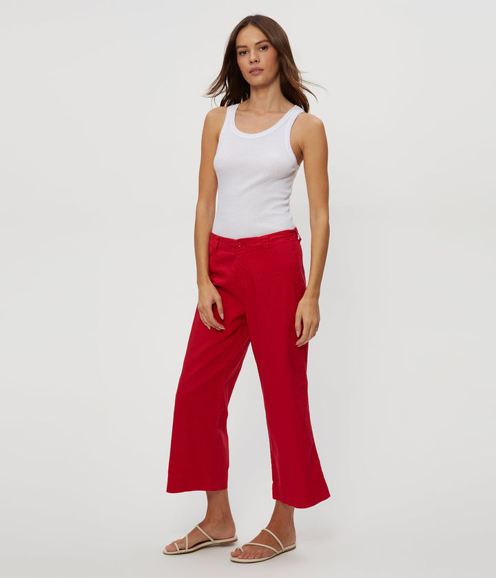 Geraldine Linen Straight Leg Pant