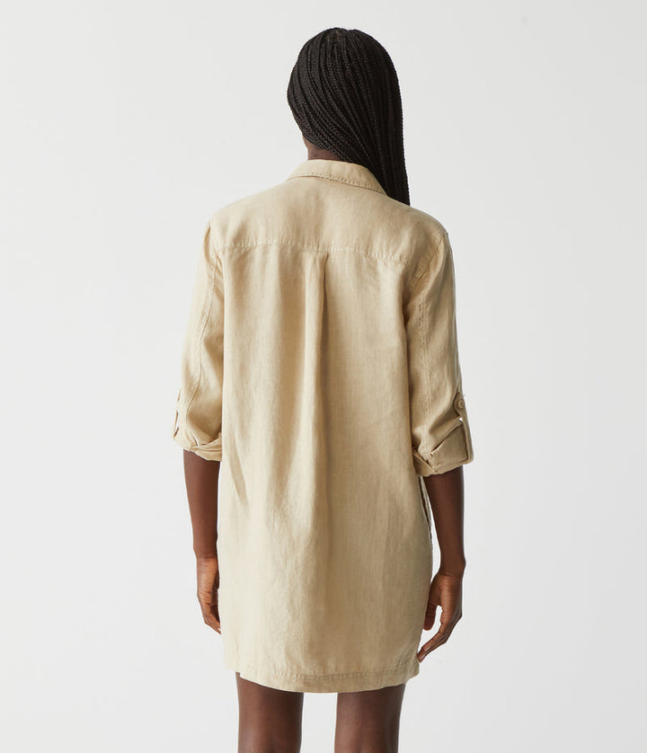 Eleanor Linen Collar Dress