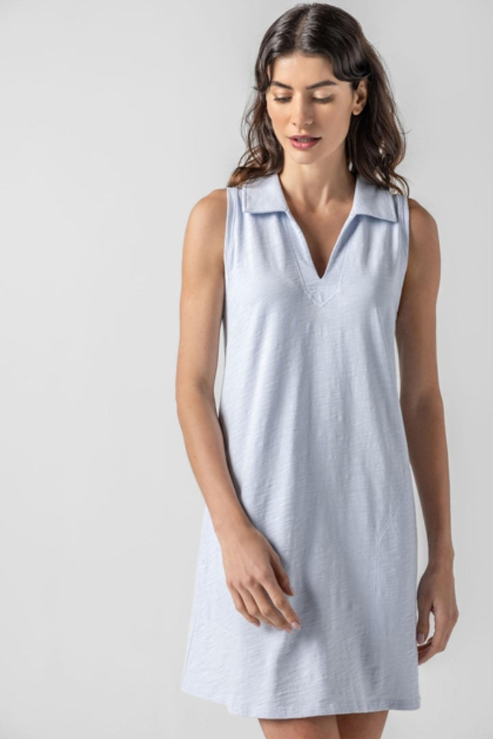 Sleeveless Collared Dress