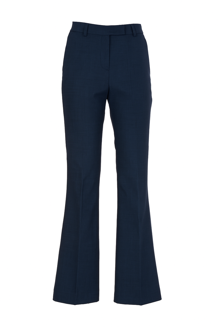 Flared Trousers in Wool Blend