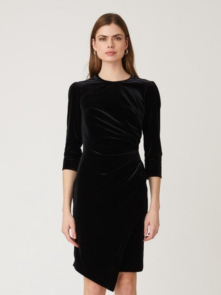 Ralph Stretch Velvet Dress in Black