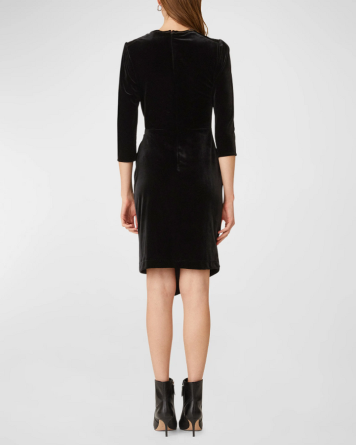 Ralph Stretch Velvet Dress in Black