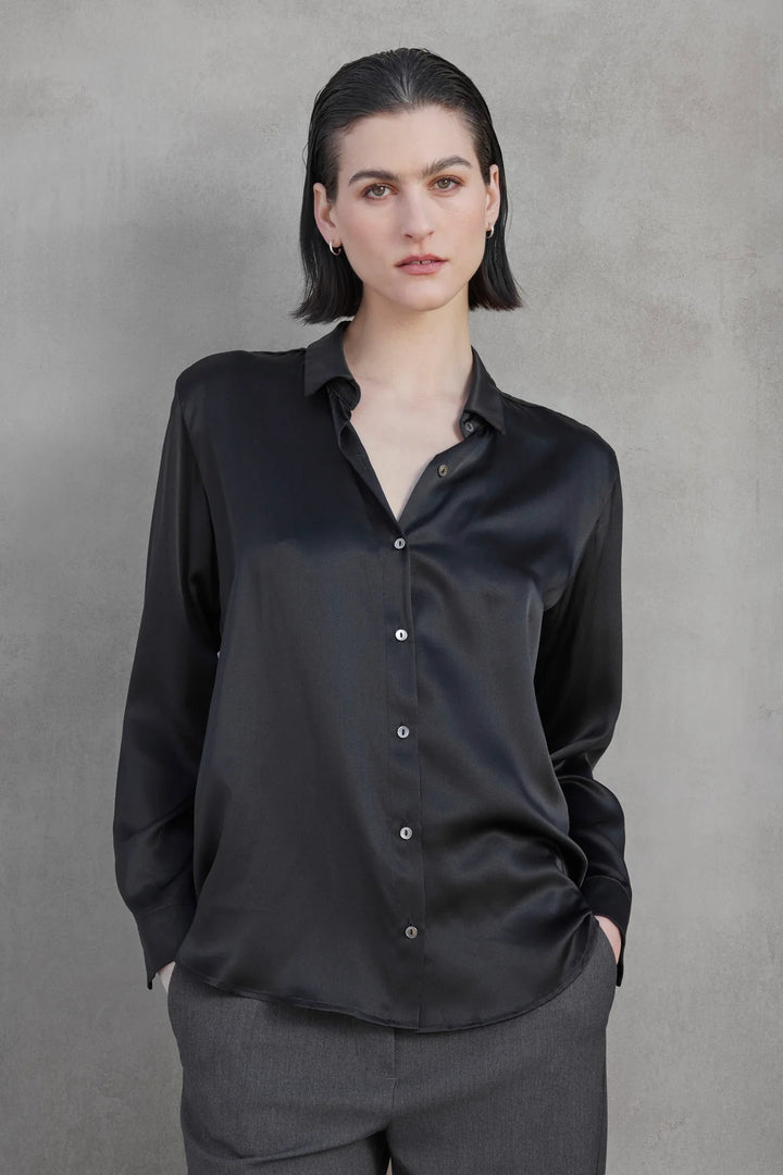 Calabasas Silk Charmeuse Blouse