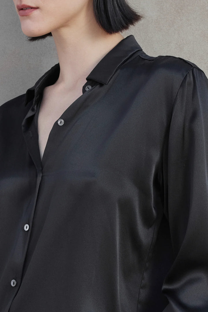 Calabasas Silk Charmeuse Blouse