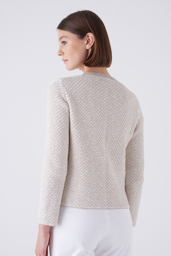 Sipario Two-Tone Chine Knit Jacket