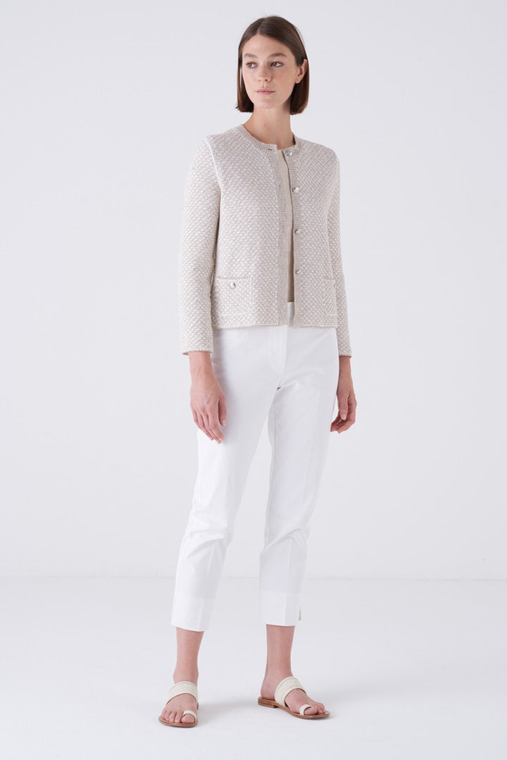 Sipario Two-Tone Chine Knit Jacket