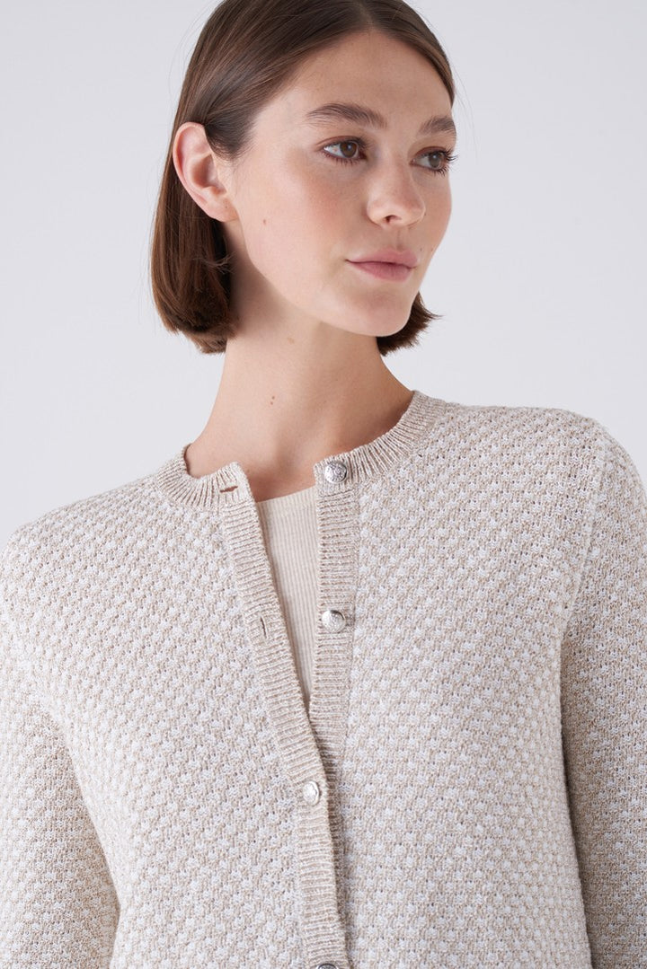 Sipario Two-Tone Chine Knit Jacket