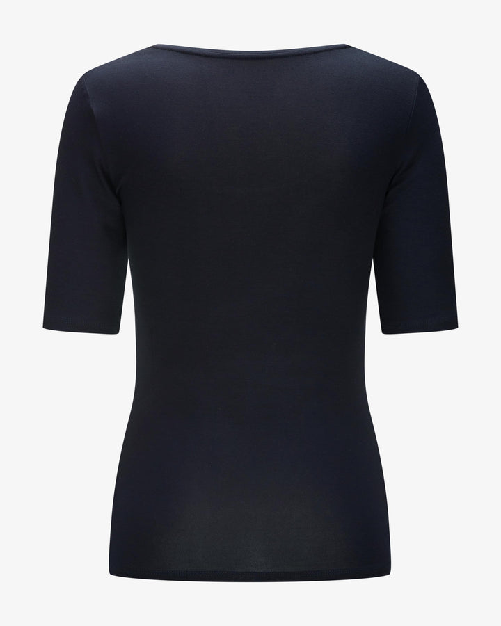 Soft Touch Elbow Sleeve Scoop Neck