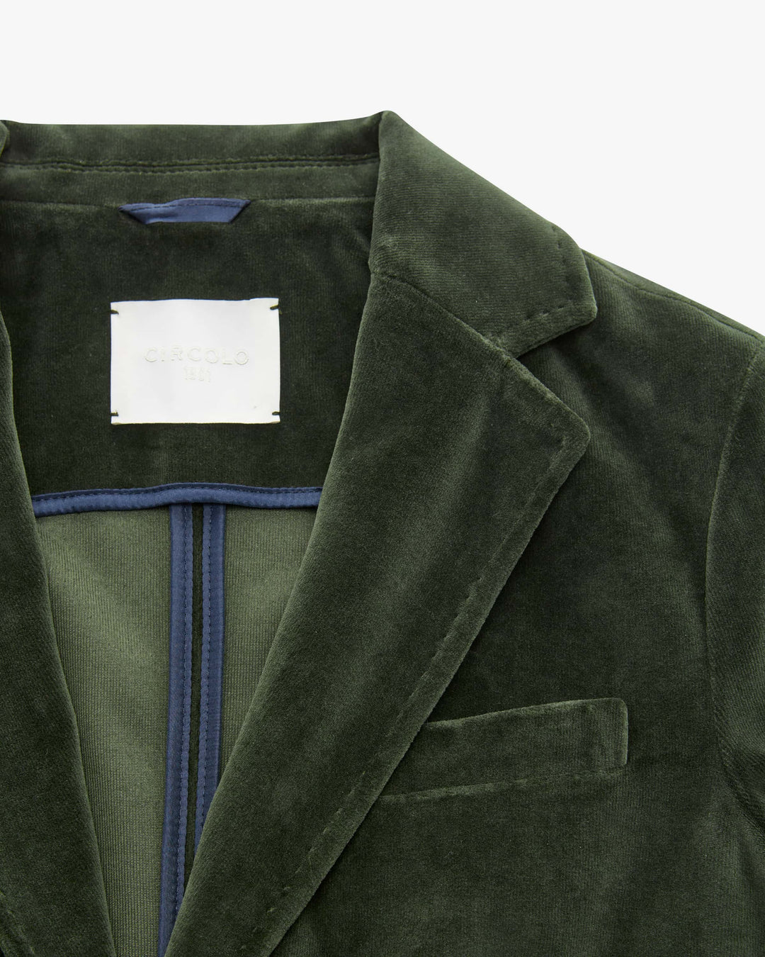 2 Button Velvet Blazer - Forest