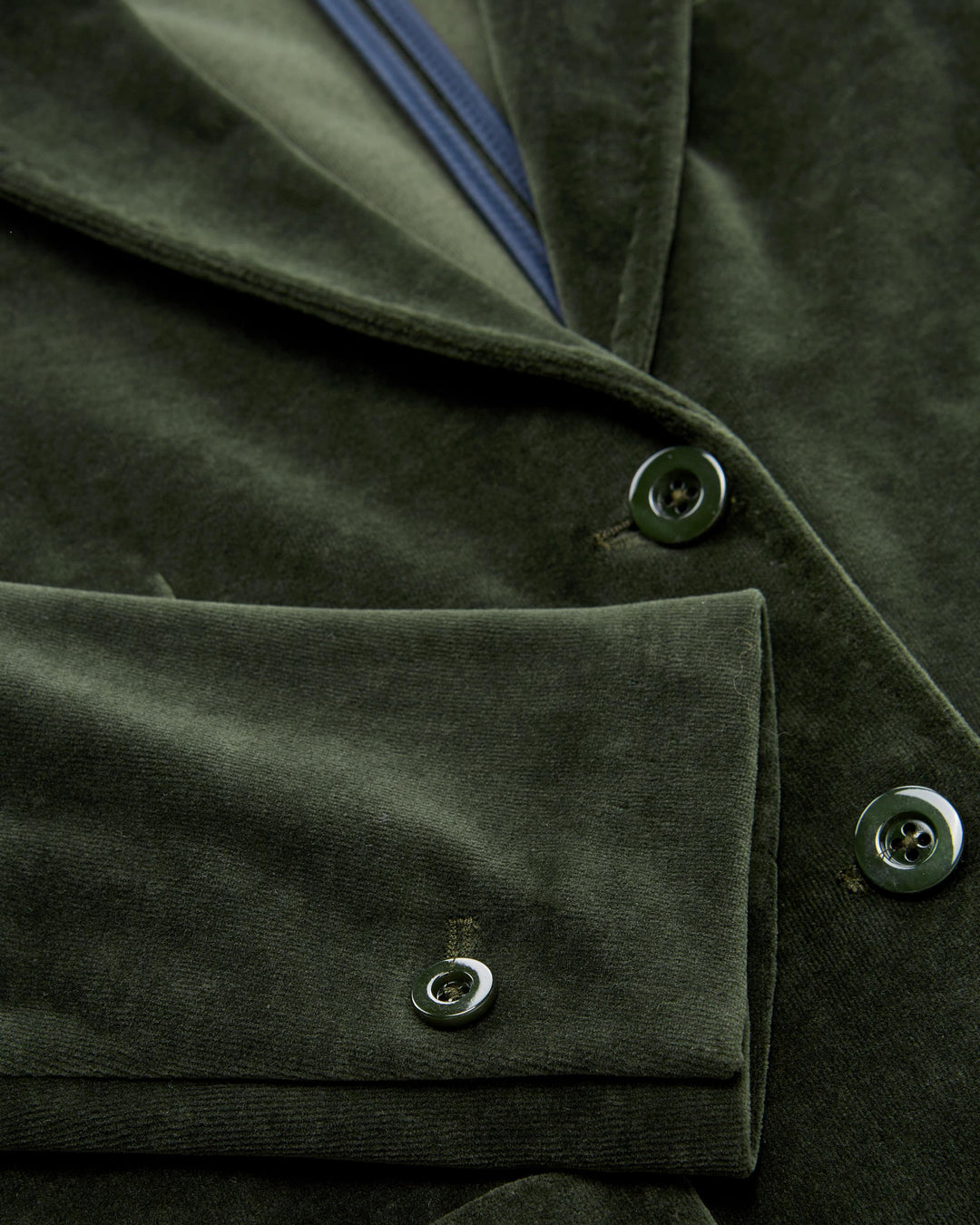 2 Button Velvet Blazer - Forest