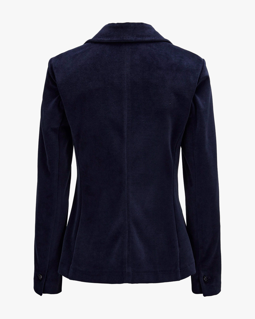 Slim Fit Velour 2 Button Jacket - Dark Navy