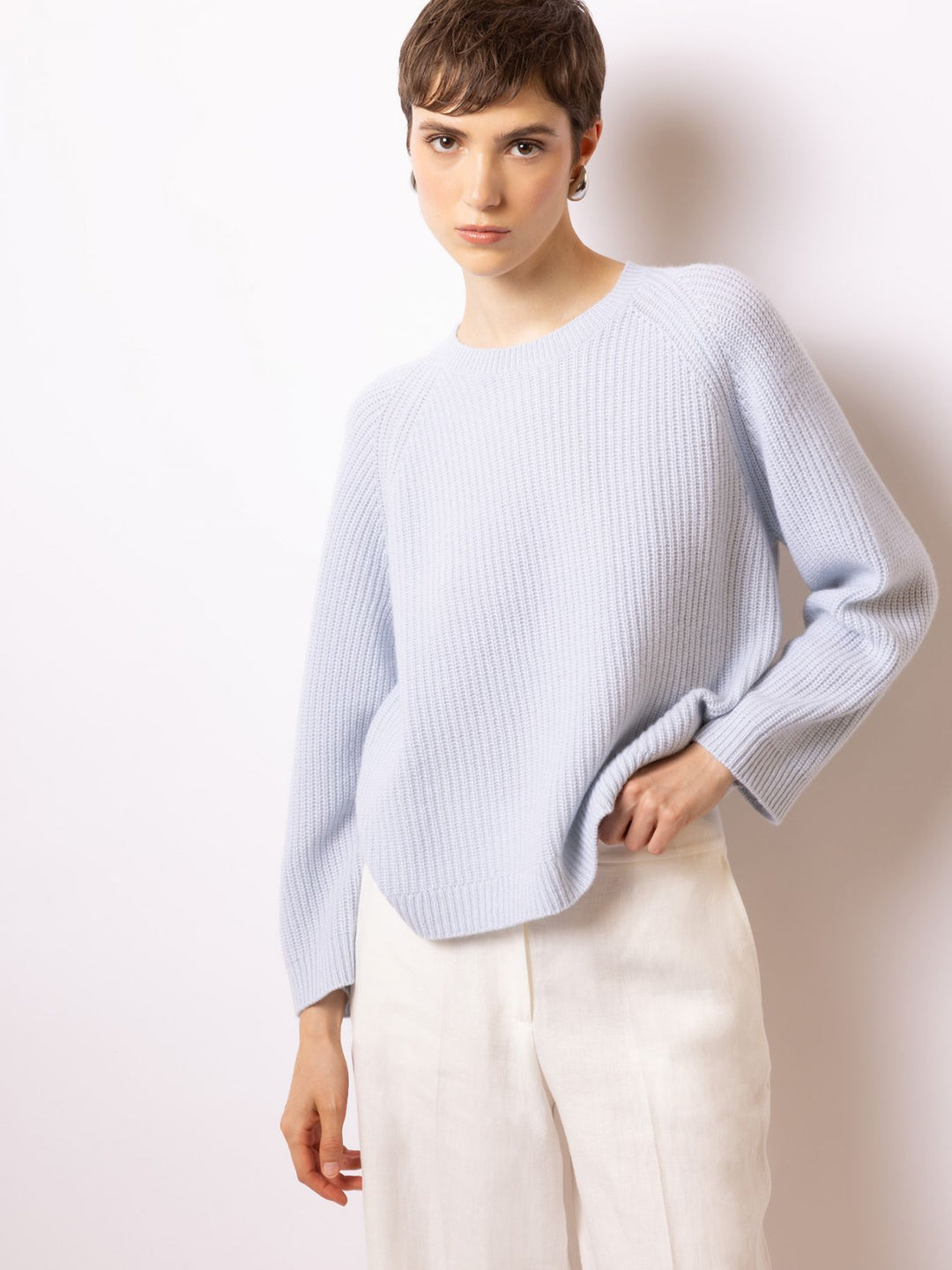 Ribbed Crewneck Sweater