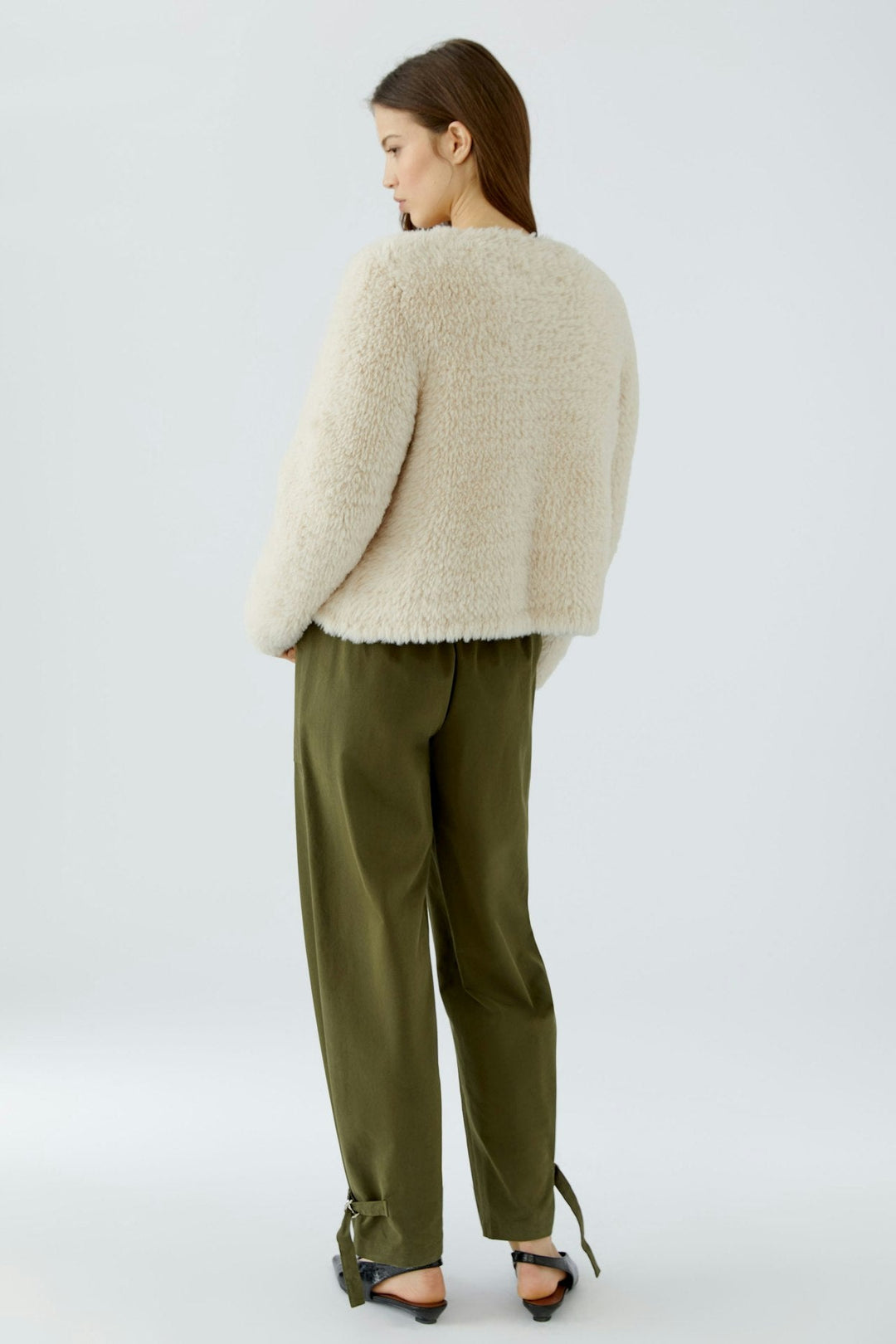 Faux-Fur Knit Jacket
