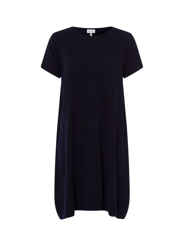 Short Sleeve A Line Cashmere Dress