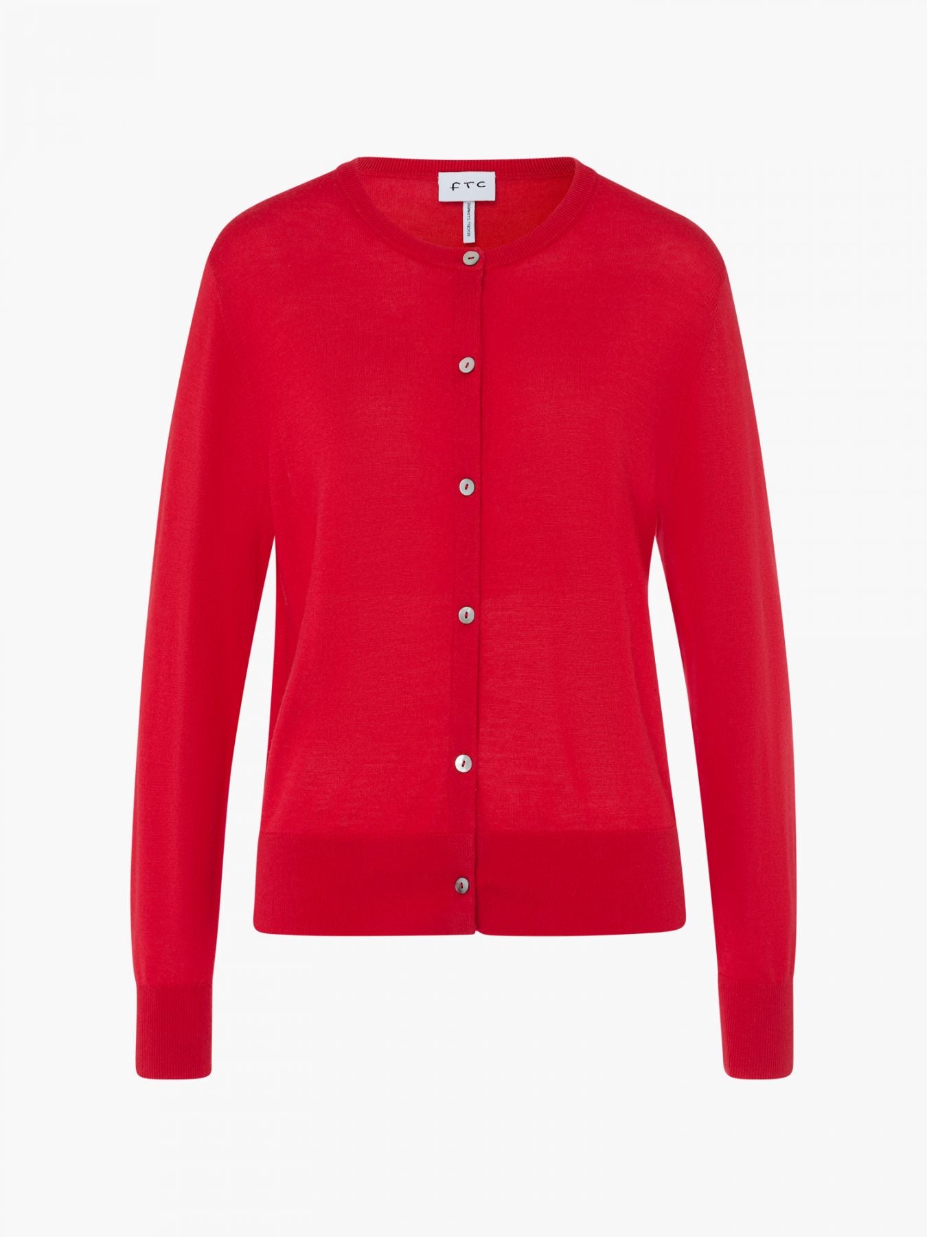 Red Fine Knit Cardigan – LIANA NYC