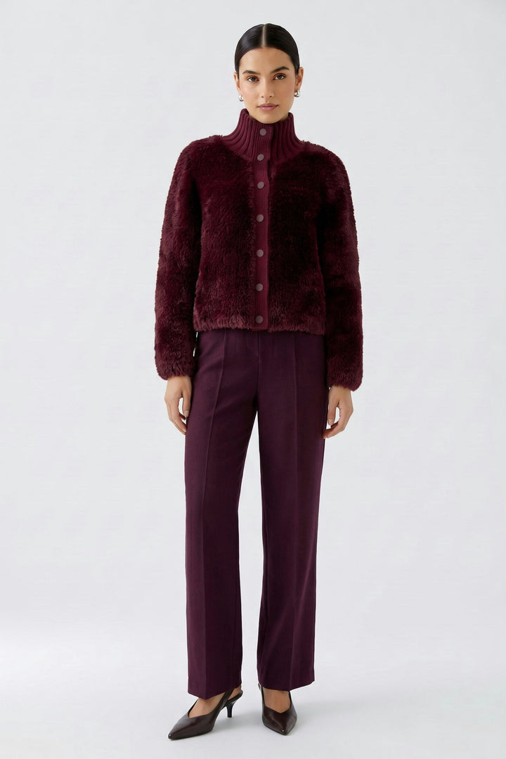 Button Up Fluffy Cardigan