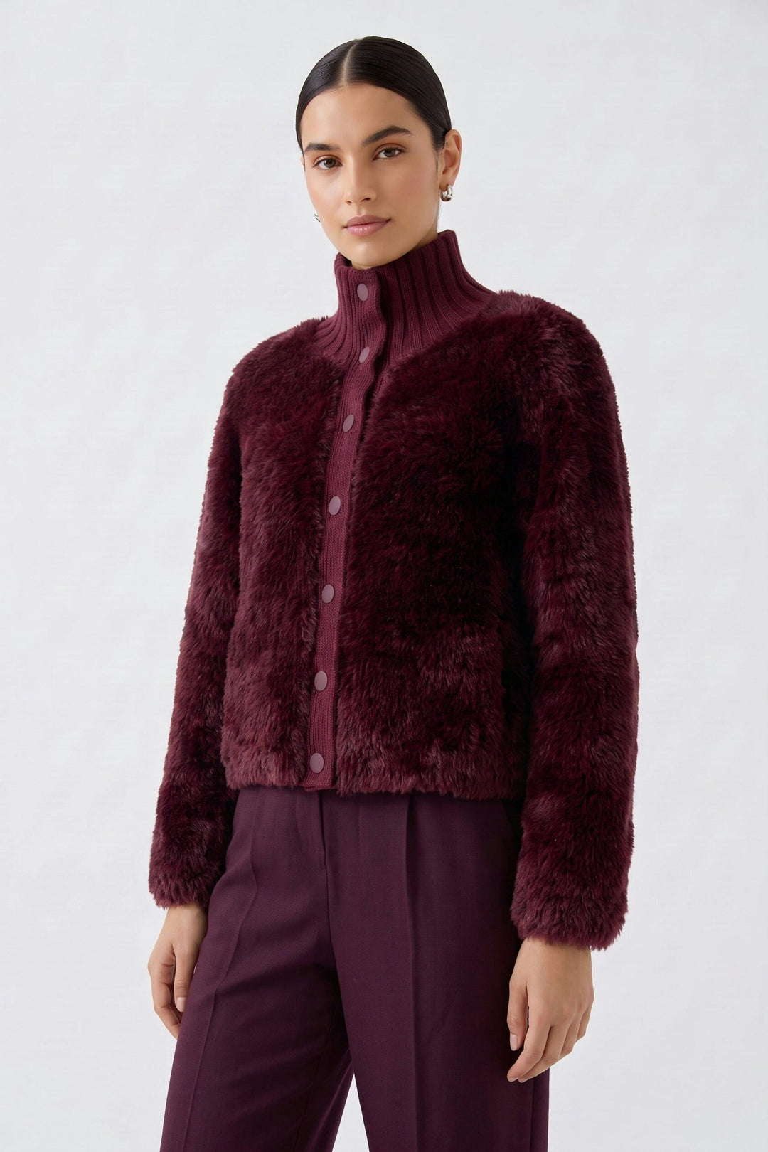 Button Up Fluffy Cardigan
