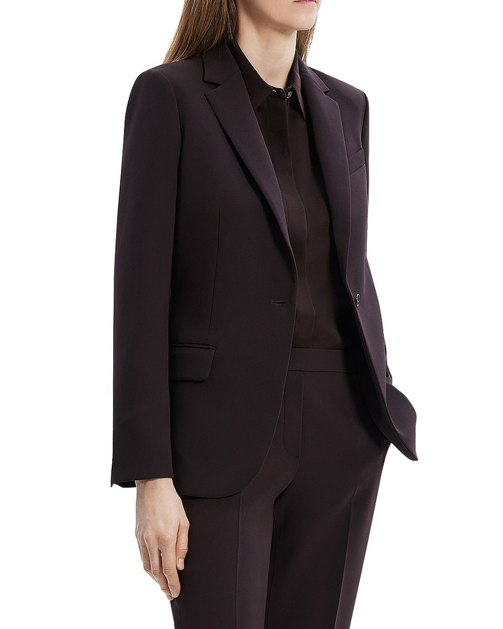 【PORTERNA】Leme Postle Blazer Staple Blazer in Admiral Crepe – LIANA NYC