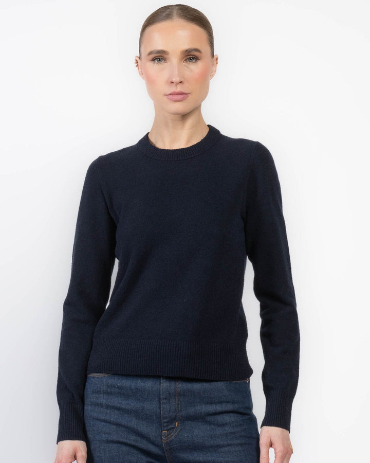 Bradley Cotton Boucle Sweater - Midnight