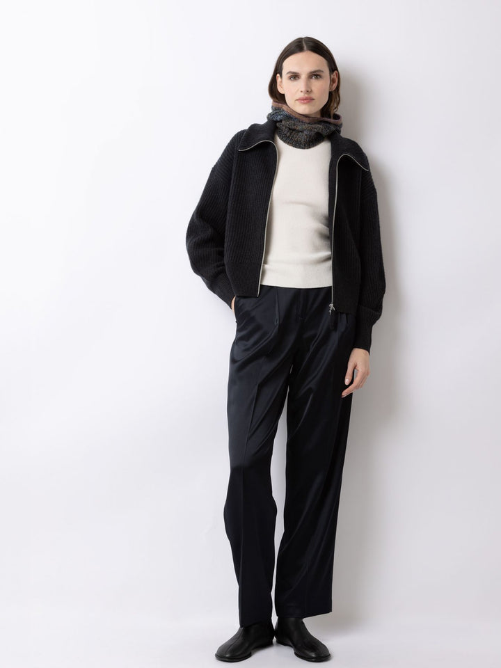 Zip Cardigan - Onyx