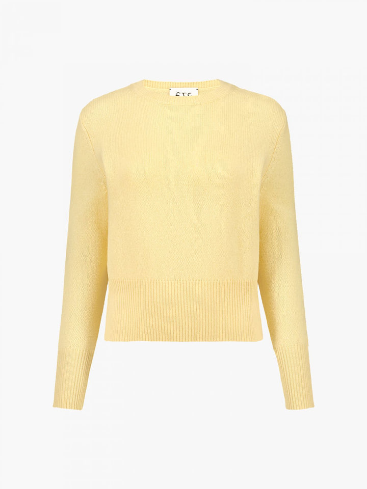 Boatneck Rib Cuff Pullover - Vanilla