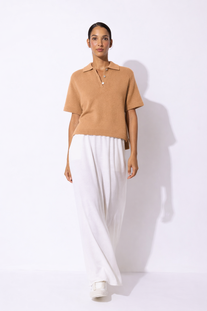 Polo Pullover - Almond