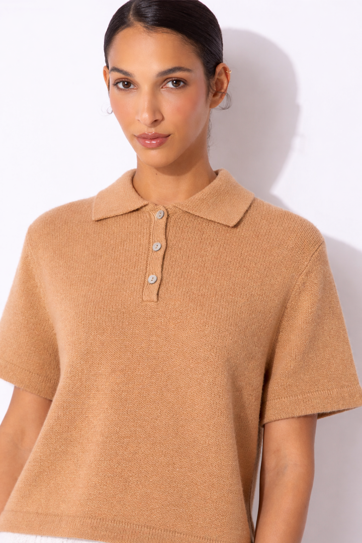 Polo Pullover - Almond