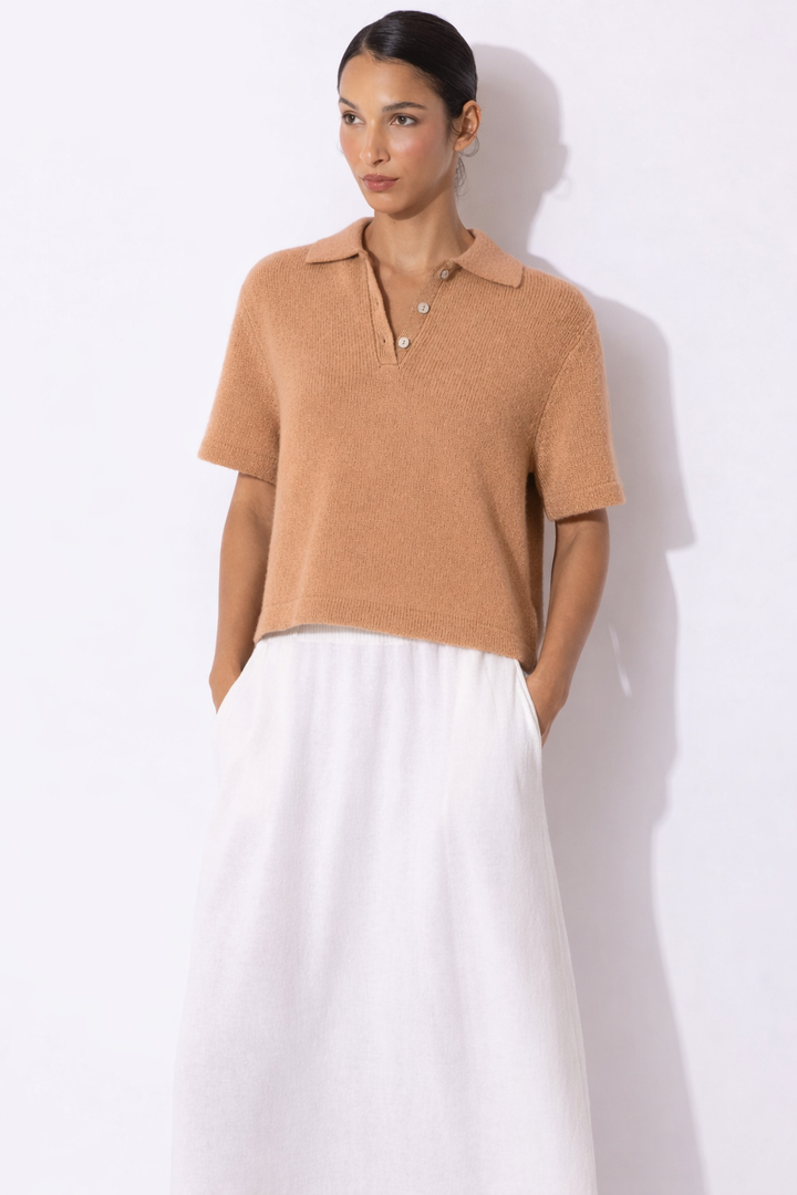Polo Pullover - Almond