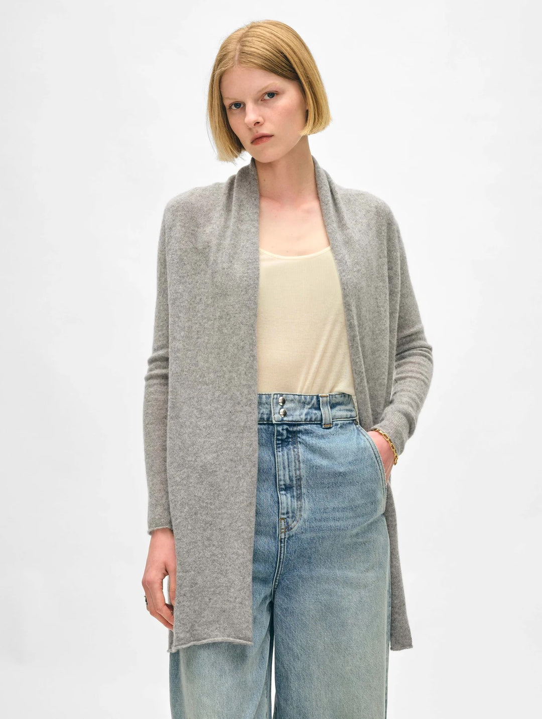 Essential Cashmere Trapeze Cardigan