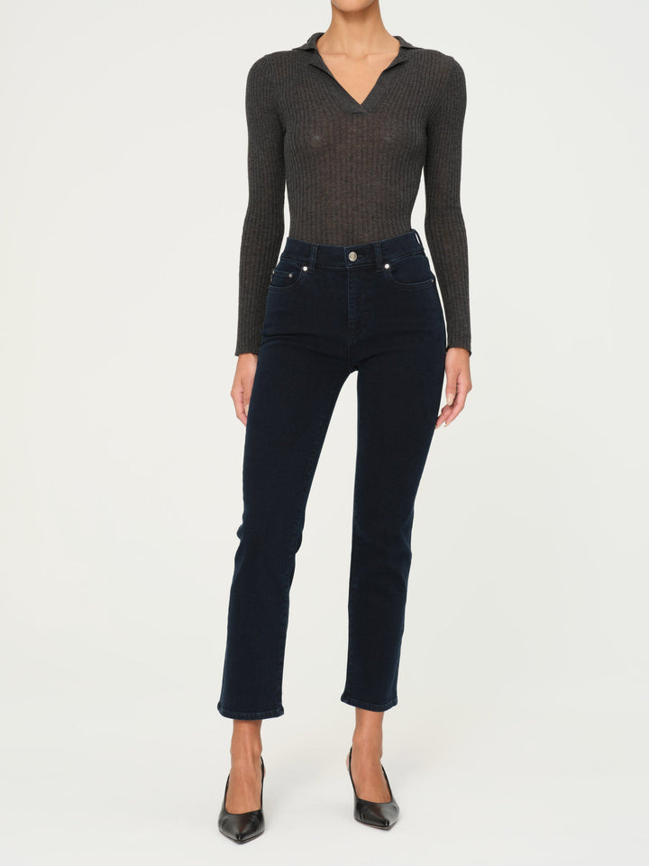 Mara Straight Mid Rise Instasculpt Ankle Jeans