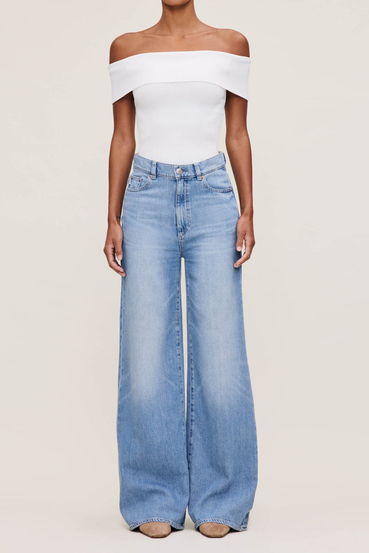 Hepburn Wide Leg High Rise 32" Jeans