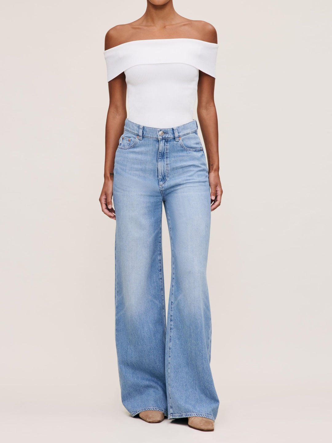 Hepburn Wide Leg High Rise 32" Jeans