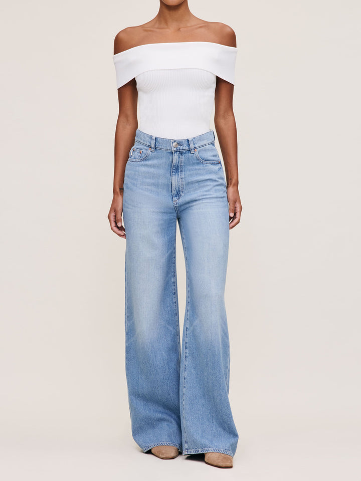 Hepburn Wide Leg High Rise 32" Jeans