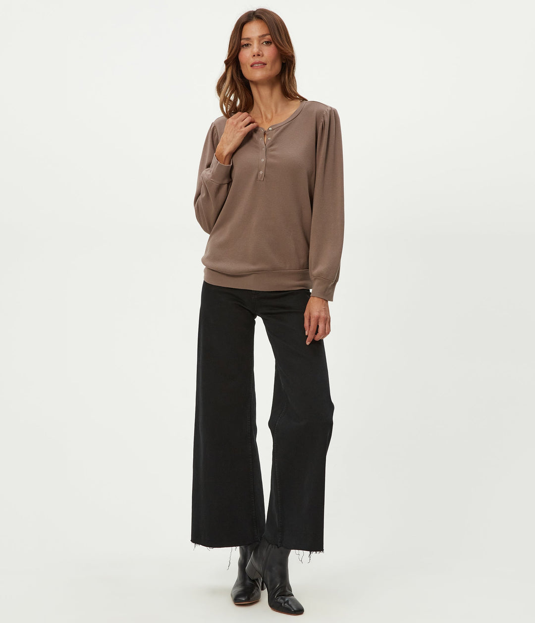 Sophy Puff Sleeve Henley