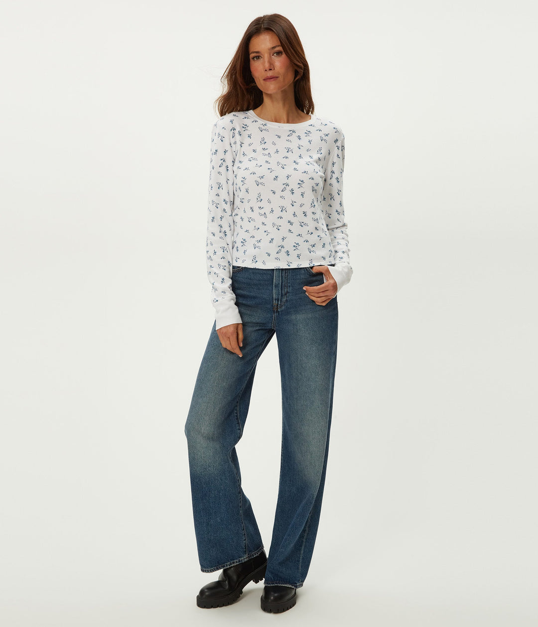 Palmer Printed Crop Tee