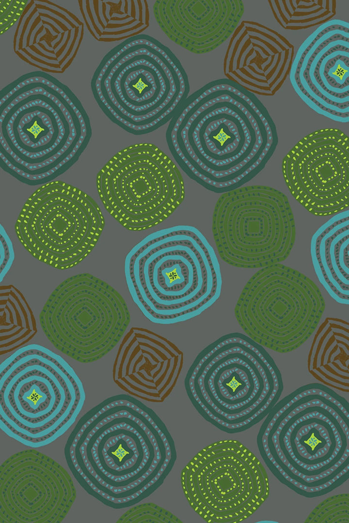 Circles In Green Scarf