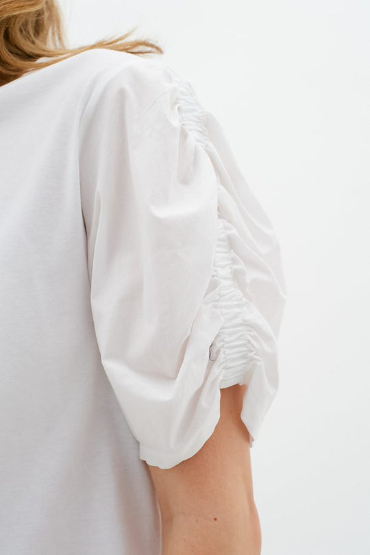 Payana Woven Trim T-Shirt - White