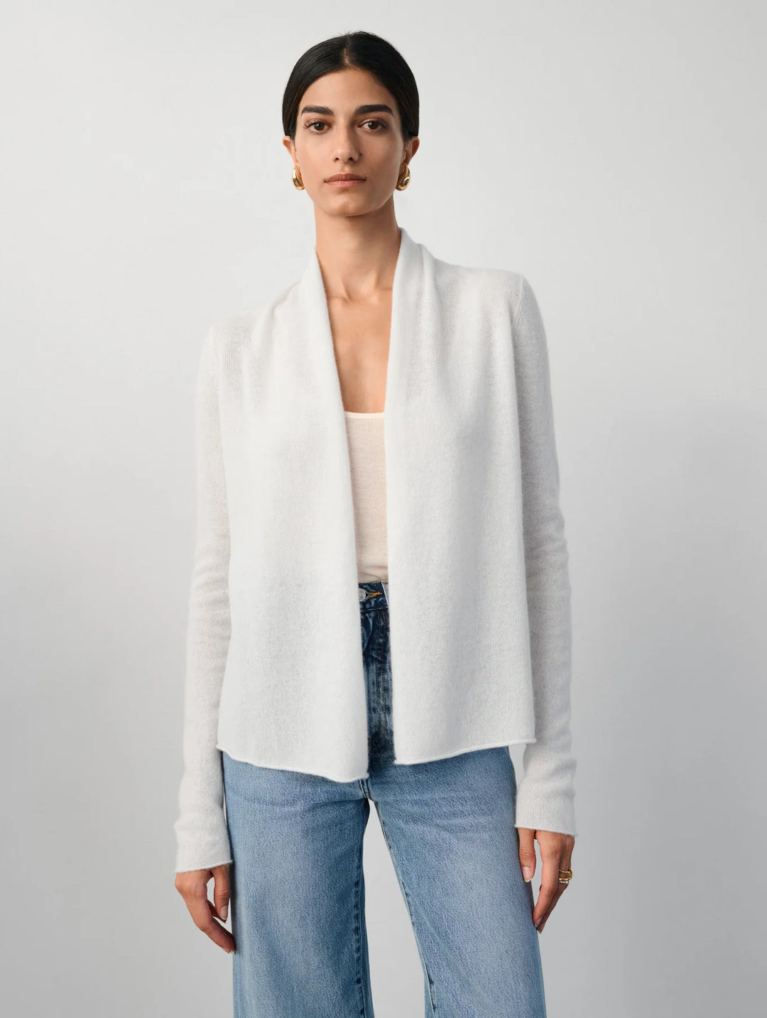 Cotton Mini Trapeze Cardigan