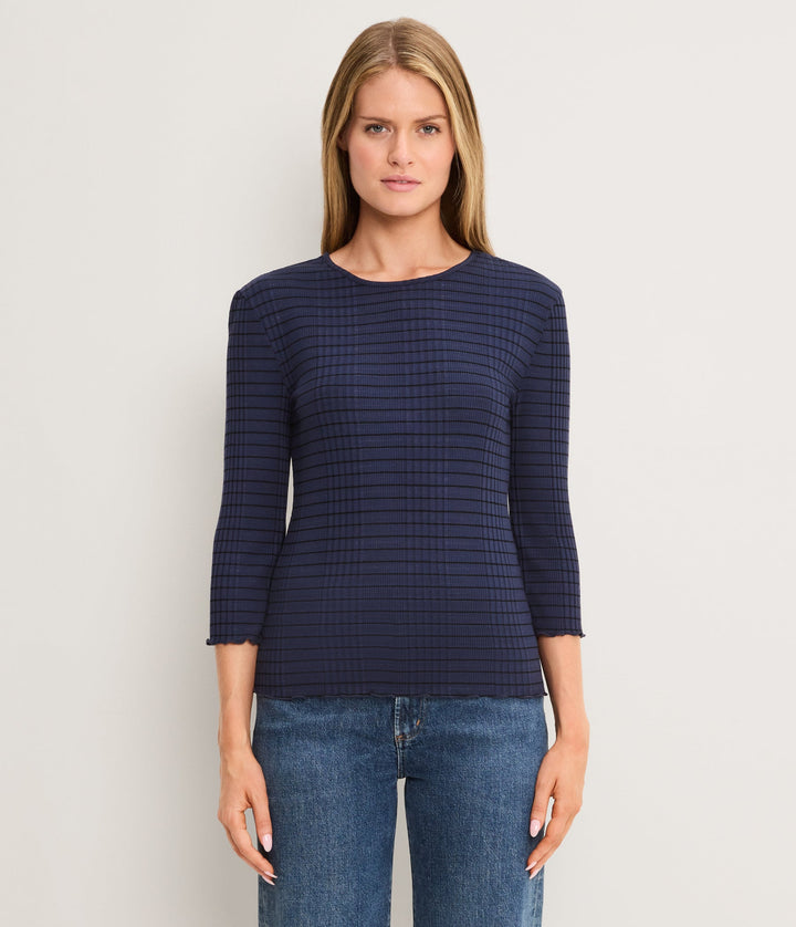 Mae Striped 3/4 Sleeve Top