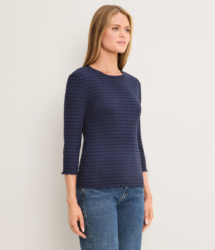 Mae Striped 3/4 Sleeve Top