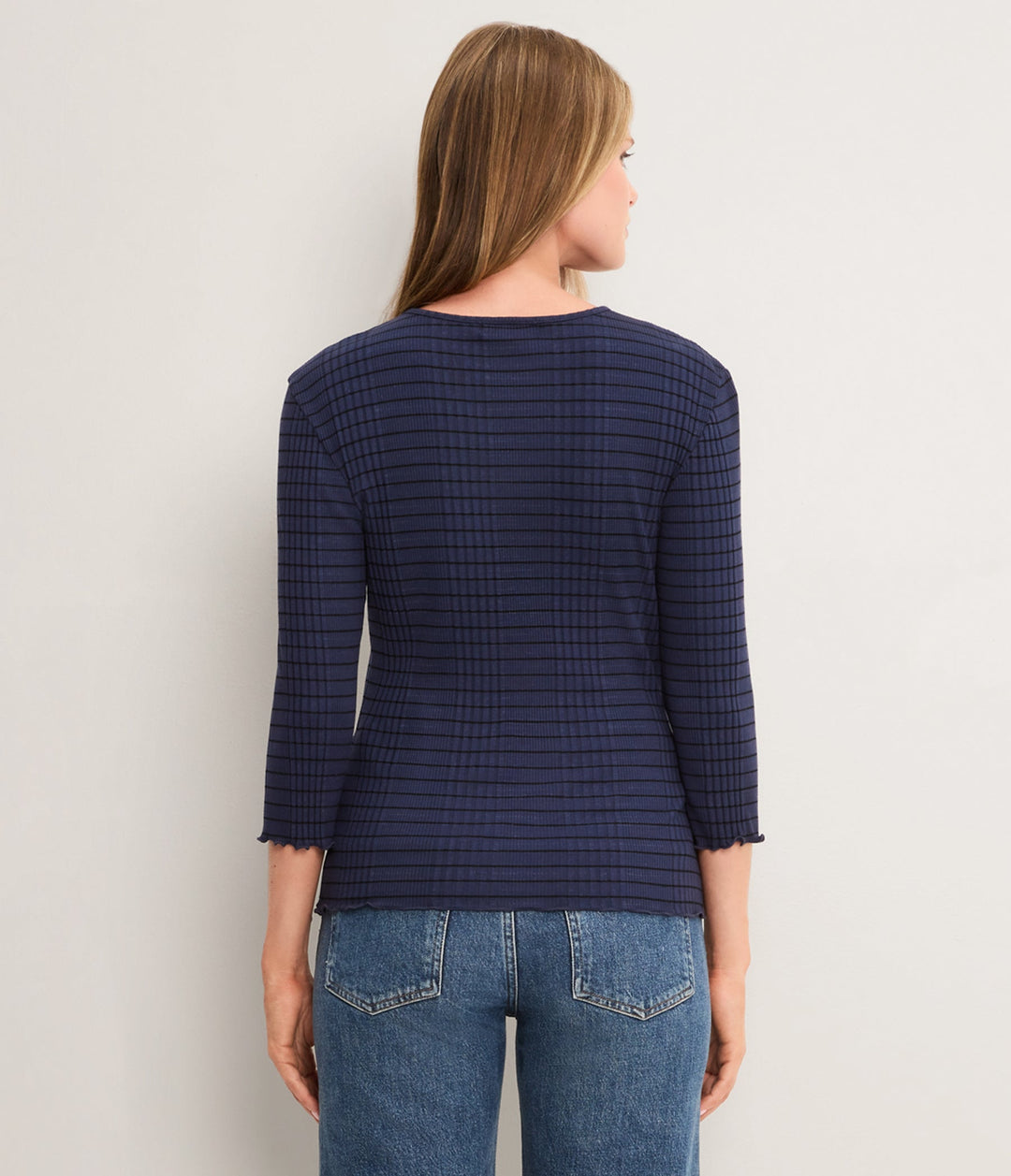 Mae Striped 3/4 Sleeve Top